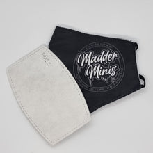 Load image into Gallery viewer, MADDER MINIS - "ESTABLISHED" BLACK FACE MASK