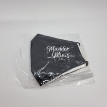 Load image into Gallery viewer, MADDER MINIS - "ESTABLISHED" BLACK FACE MASK