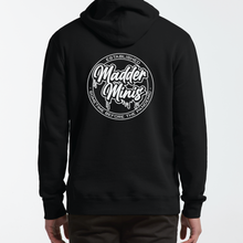 Load image into Gallery viewer, MADDER MINIS - BLACK "ESTABLISHED" PULLOVER HOOD