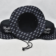 Load image into Gallery viewer, MADDER MINIS - BLACK & WHITE "MM" BUCKET HAT