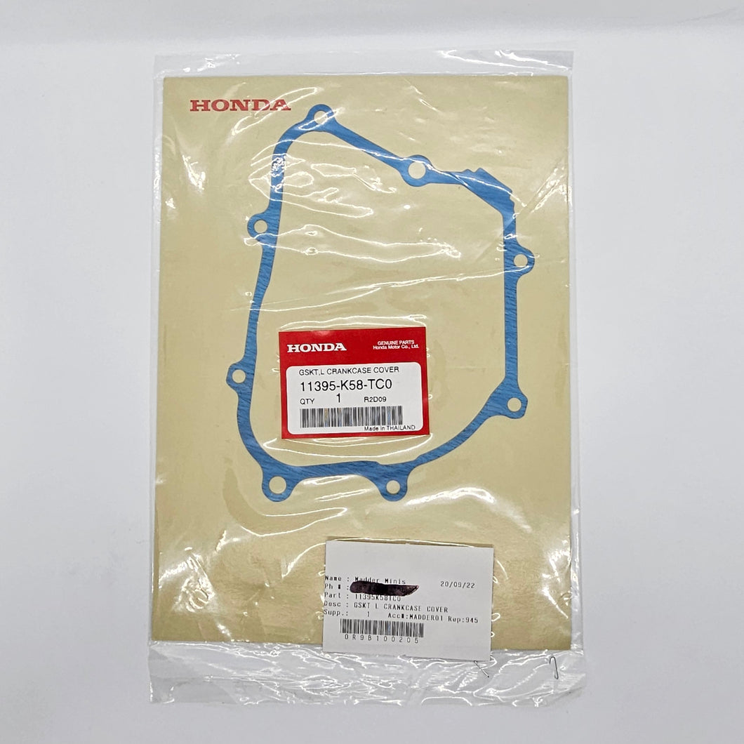 HONDA GENUINE - OEM CRANKCASE COVER GASKET LHS CRF110