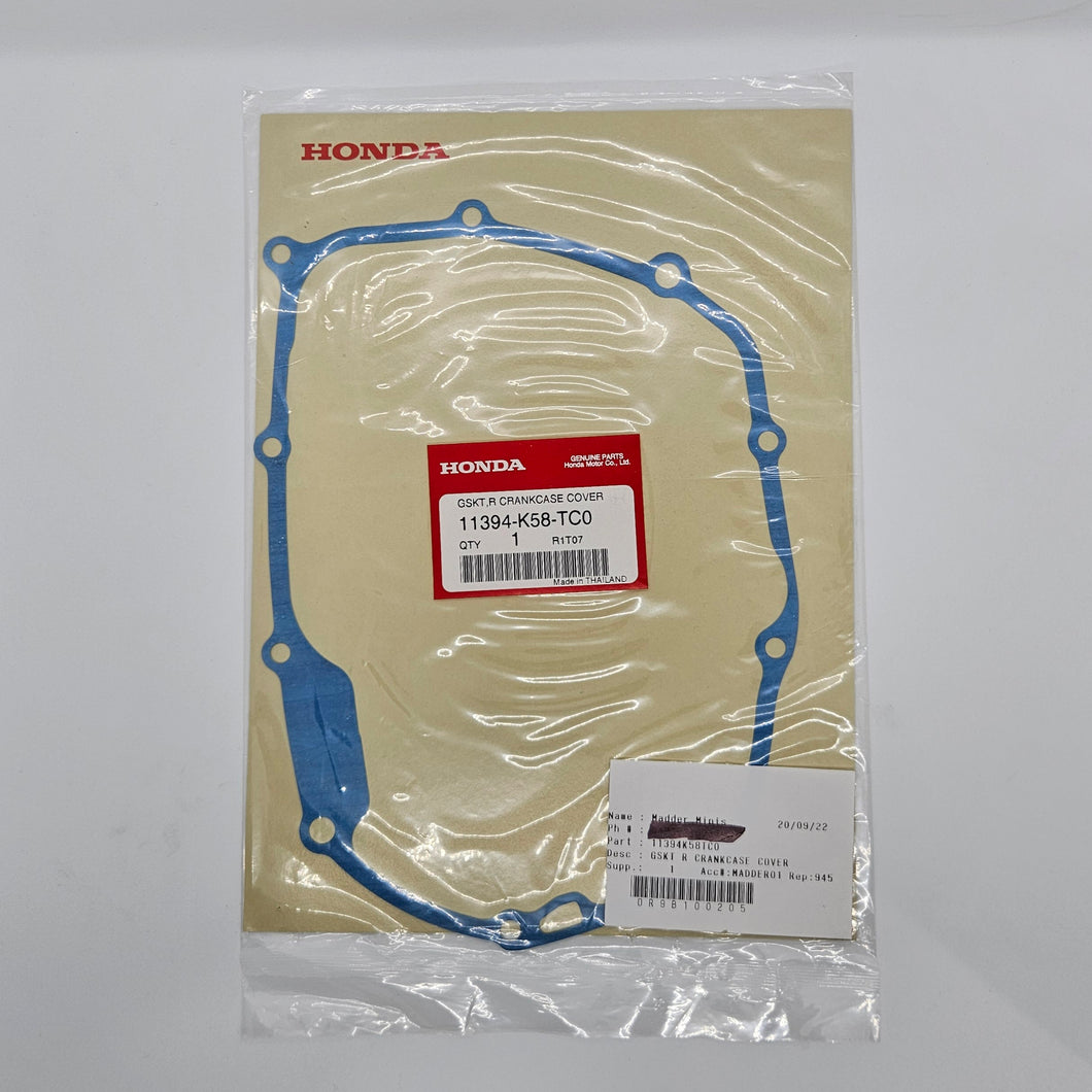 HONDA GENUINE - OEM CRANKCASE COVER GASKET RHS CRF110