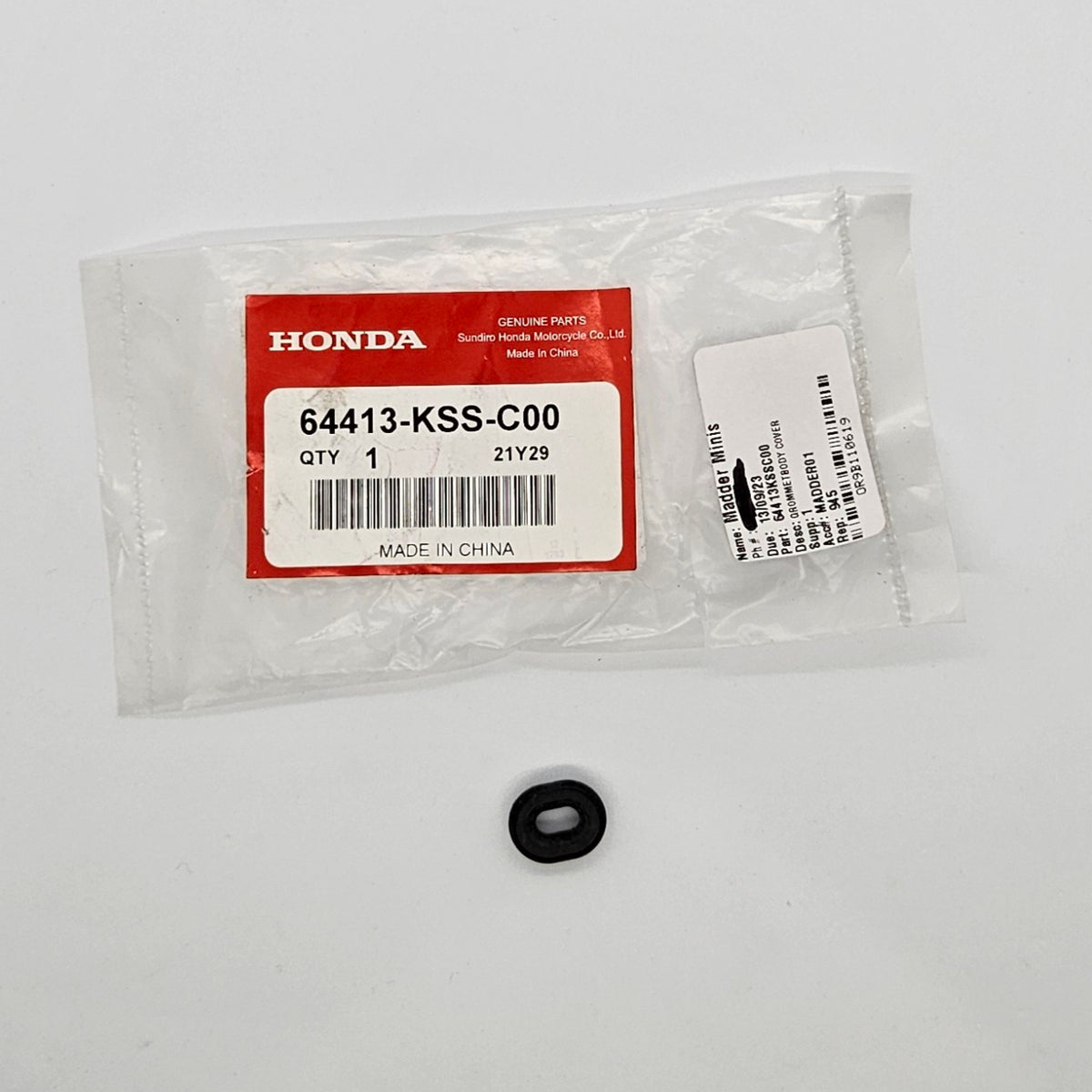 HONDA GENUINE - OEM RUBBER PLASTICS GROMMET CRF110 – Madder Minis