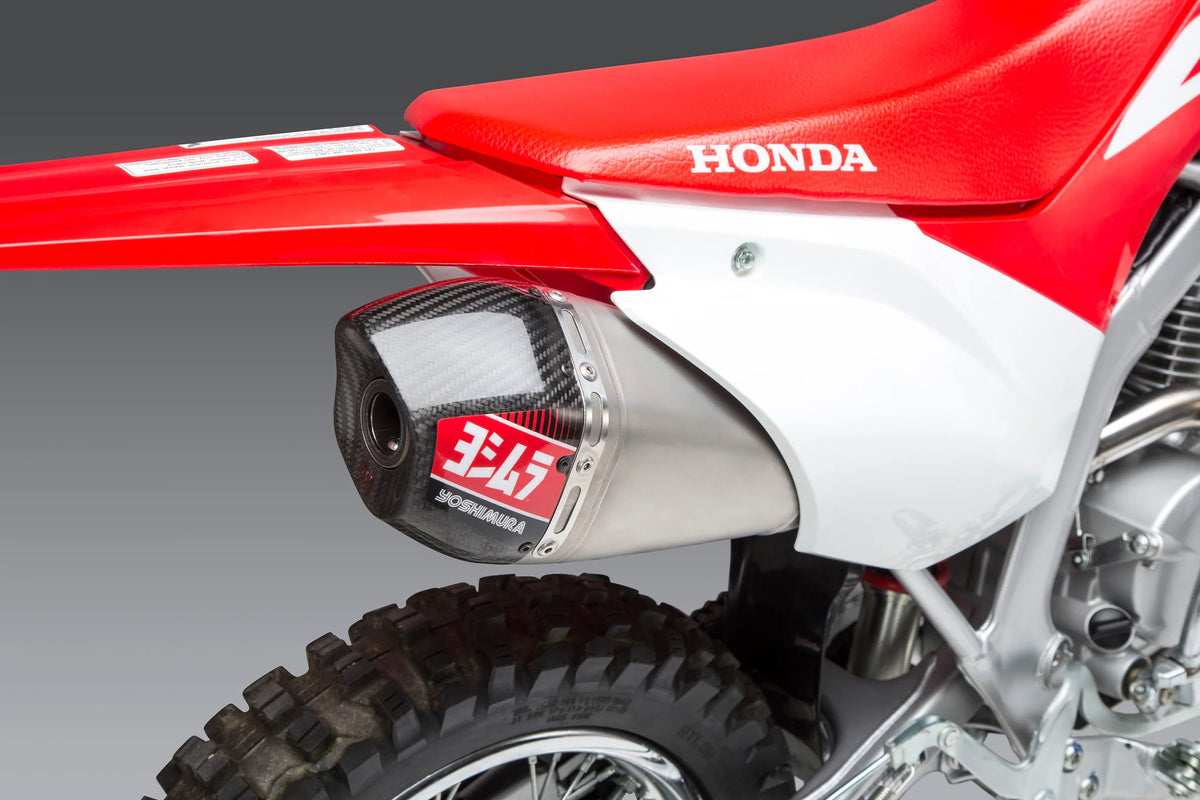 YOSHIMURA HONDA CRF110F 19-24 RS-9T STAINLESS STEEL FULL EXHAUST SYSTE ...