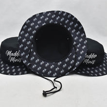 Load image into Gallery viewer, MADDER MINIS - BLACK &amp; WHITE &quot;MM&quot; BUCKET HAT
